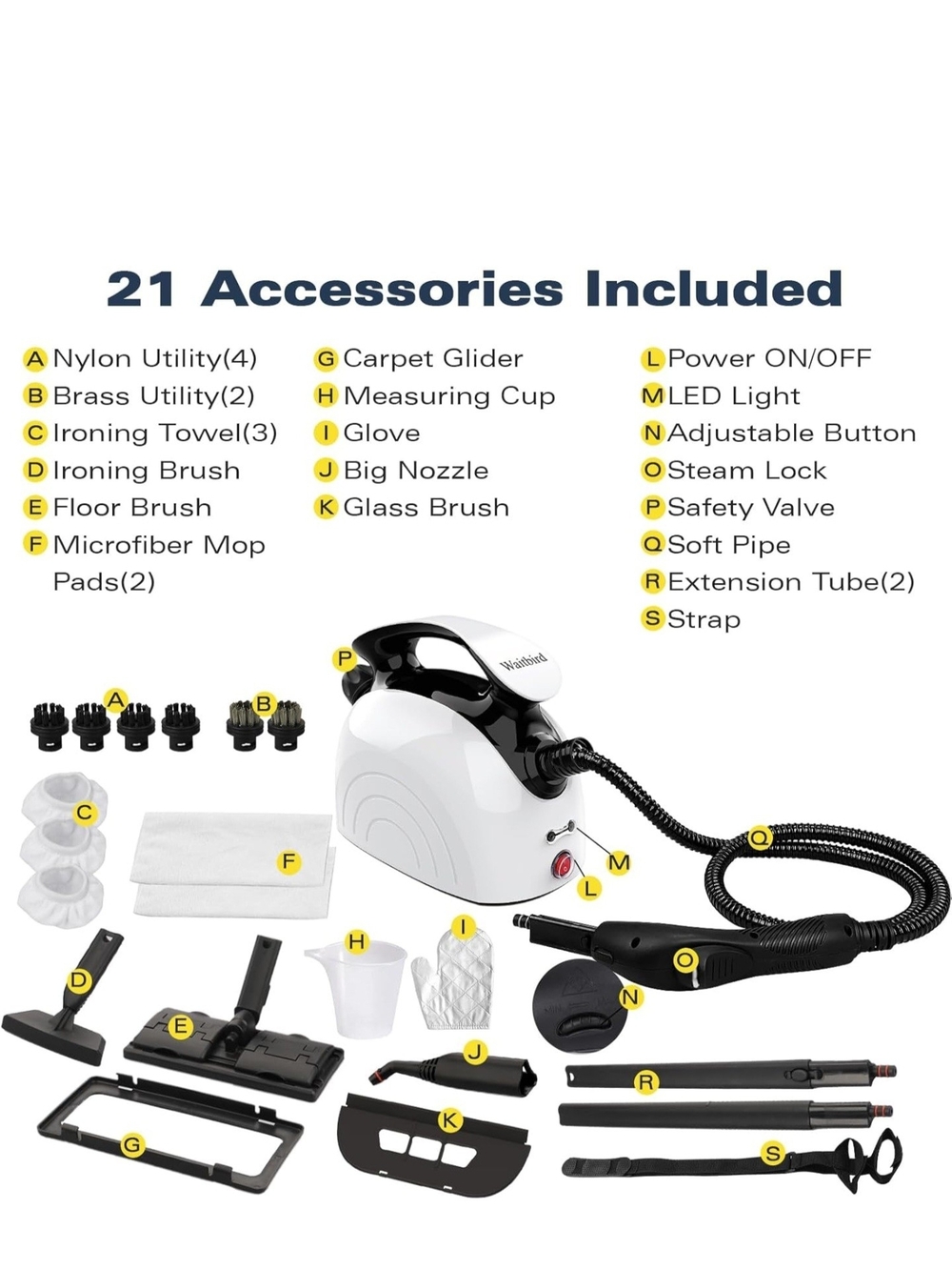 Steamer Cleaner  with 21 Accessories  All New